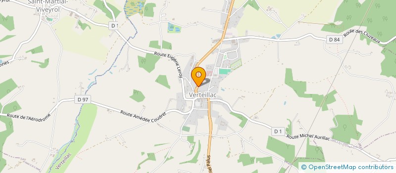 localisation de l'entreprise CENTRE SOCIAL ET CULTUREL DU VERTEILLACOIS  VERTEILLAC