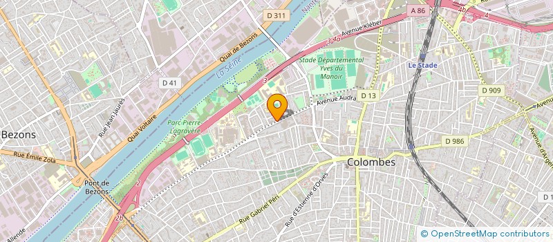 localisation de l'entreprise CENTRE SOCIAL ET CULTUREL EUROPE à COLOMBES