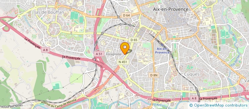 localisation de l'entreprise CENTRE SOCIAL ET CULTUREL LA PROVENCE à AIX-EN-PROVENCE
