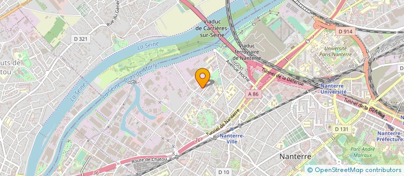 localisation de l'entreprise CENTRE SOCIAL ET CULTUREL LES ACACIAS à NANTERRE