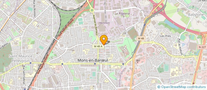 localisation de l'entreprise CENTRE SOCIAL IMAGINE  MONS-EN-BARUL