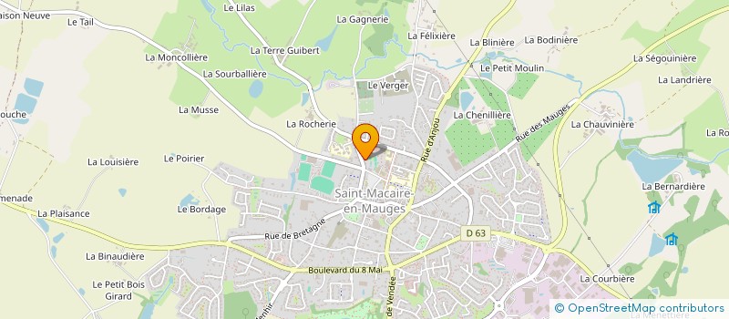 localisation de l'entreprise CENTRE SOCIAL INDIGO à SEVREMOINE