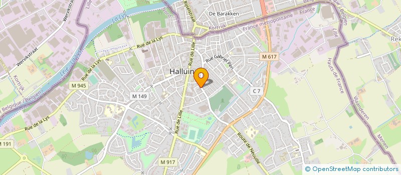 localisation de l'entreprise CENTRE SOCIAL L'ESSENTIEL à HALLUIN