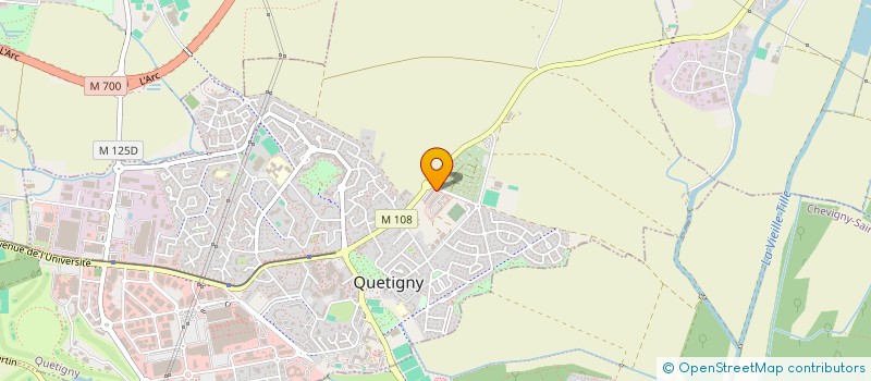 localisation de l'entreprise CENTRE SOCIAL LA PASSERELLE  QUETIGNY