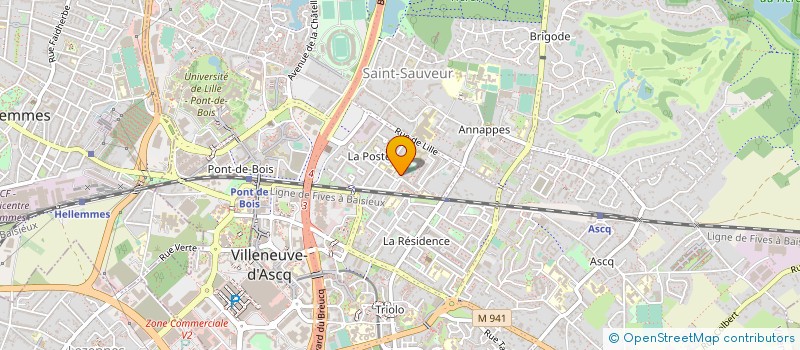 localisation de l'entreprise CENTRE SOCIAL LARC ENSEMBLE à VILLENEUVE-D'ASCQ