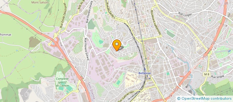 localisation de l'entreprise CENTRE SOCIAL LE COLIBRI à SAINT-ETIENNE