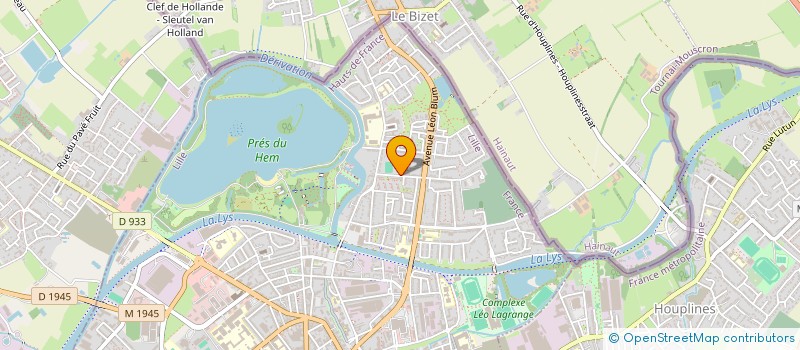 localisation de l'entreprise CENTRE SOCIAL LES 4 SAISONS à ARMENTIERES