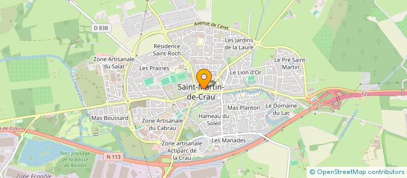 localisation de l'entreprise CENTRE SOCIAL LES OLIVIERS à SAINT-MARTIN-DE-CRAU