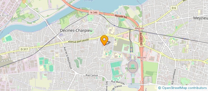 localisation de l'entreprise CENTRE SOCIAL MICHEL MARILLAT à DECINES-CHARPIEU