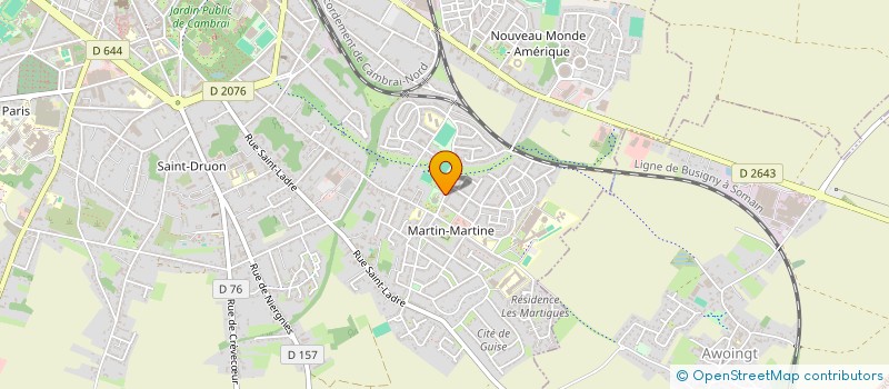 localisation de l'entreprise CENTRE SOCIAL MOSAIK à CAMBRAI