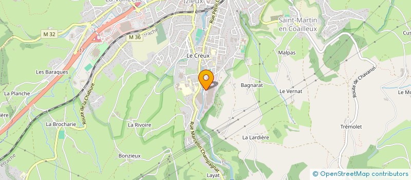 localisation de l'entreprise CENTRE SOCIAL MOULIN COMBAT à SAINT-CHAMOND