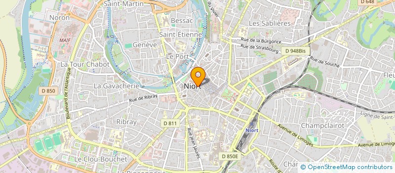 localisation de l'entreprise CENTRE SOCIAL MUTUALISTE à NIORT