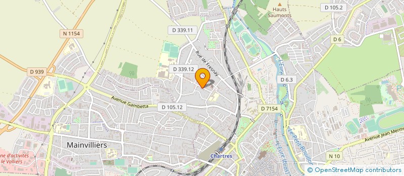 localisation de l'entreprise CENTRE SOCIAL RECHEVRES LES BAS MENUS à CHARTRES