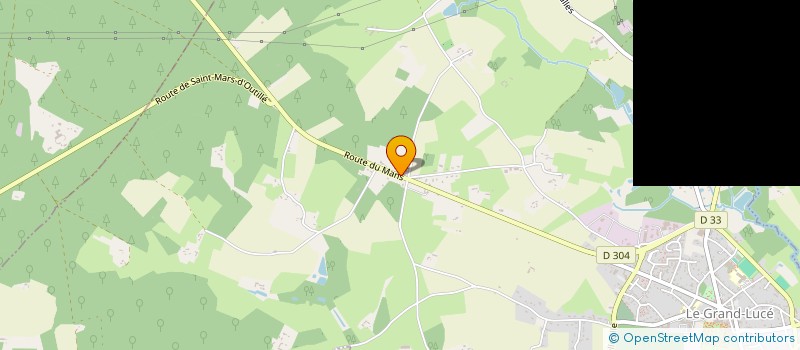 localisation de l'entreprise CENTRE SOCIAL RURAL DE LUCE  LE GRAND-LUCE