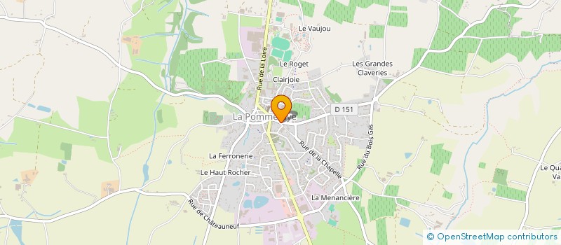 localisation de l'entreprise CENTRE SOCIAL VAL'MAUGES à MAUGES-SUR-LOIRE