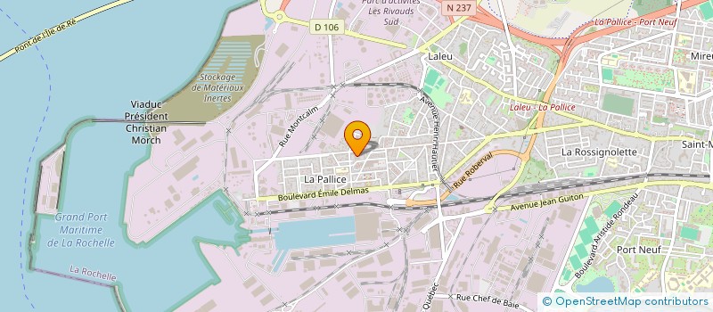 localisation de l'entreprise CENTRE SOCIAL VENT DES ILES  LA ROCHELLE