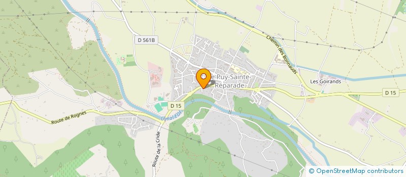 localisation de l'entreprise CENTRE SOCIO CULTUREL  LE PUY-SAINTE-REPARADE