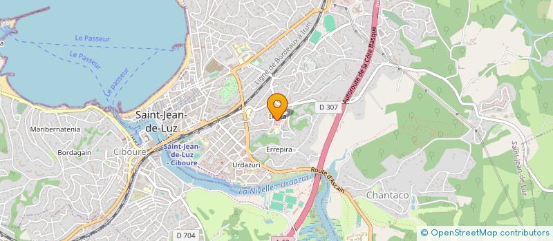 localisation de l'entreprise CENTRE SOCIO-CULTUREL DONIBANEKO GEROA à SAINT-JEAN-DE-LUZ