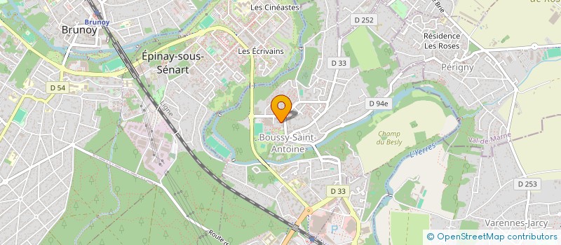 localisation de l'entreprise CENTRE SOCIO-CULTUREL LA FERME à BOUSSY ST ANTOINE
