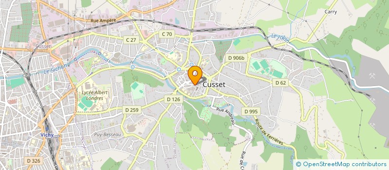 localisation de l'entreprise CENTRE SOCIO-EDUCATIF ET CLUBS DE JEUNES à CUSSET