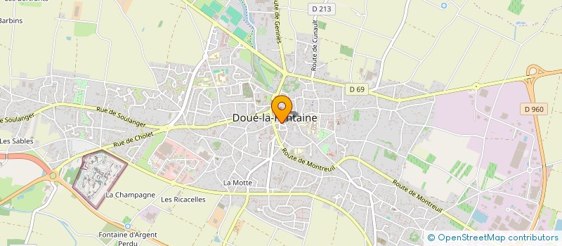 localisation de l'entreprise CENTRE SOCIOCULTUREL DU DOUESSIN à DOUE-EN-ANJOU