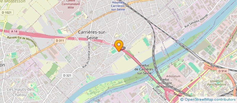 localisation de l'entreprise CENTRE SOCIOEDUCATIF PAUREAU à CARRIERES-SUR-SEINE