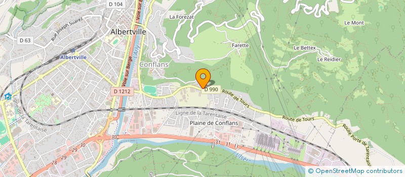 localisation de l'entreprise CENTRE SOINS & BALNEOTHERAPIE ALBERTVILL à ALBERTVILLE