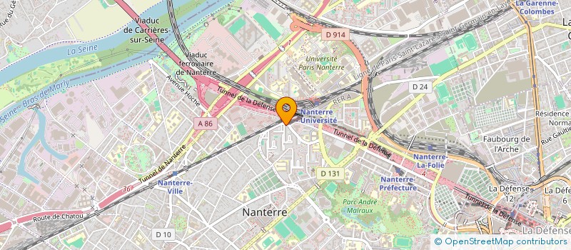localisation de l'entreprise CENTRE SOINS CESNAF à NANTERRE