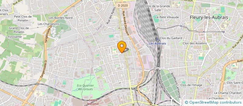 localisation de l'entreprise CENTRE SOINS INFIRMIERS  ORLEANS