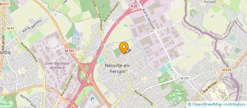 localisation de l'entreprise CENTRE SOINS LOUIS LORIDAN à NEUVILLE-EN-FERRAIN
