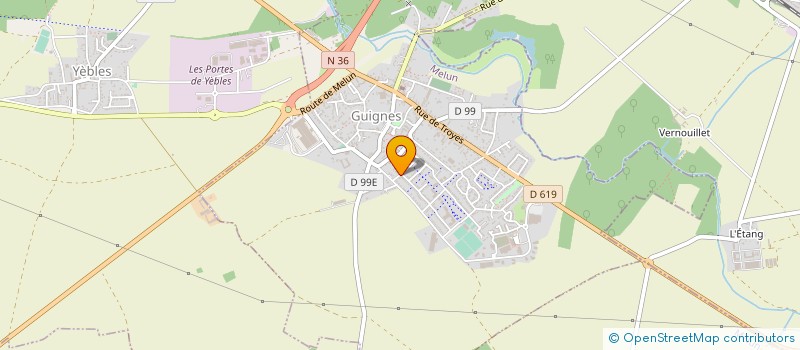 localisation de l'entreprise CENTRE SOINS PARAMEDICAL à GUIGNES