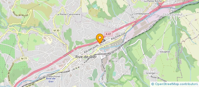 localisation de l'entreprise CENTRE SOINS RIVE DE GIER ENVI  RIVE-DE-GIER