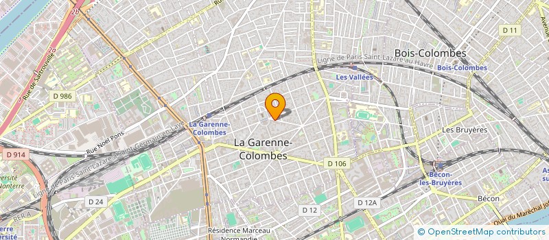 localisation de l'entreprise CENTRE SOINS SOEURS ST JOSEPH à LA GARENNE-COLOMBES