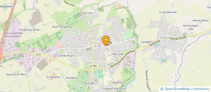 localisation de l'entreprise CENTRE SOINS ST JOSEPH CLUNY  BRIEC