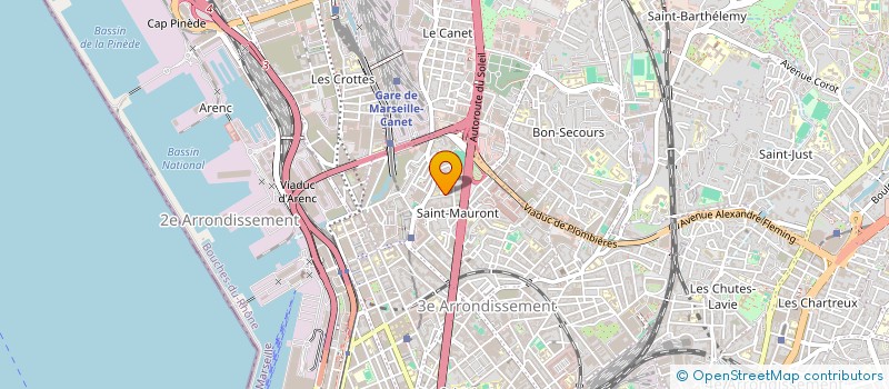 localisation de l'entreprise CENTRE SOINS ST VINCENT DE PAUL à MARSEILLE