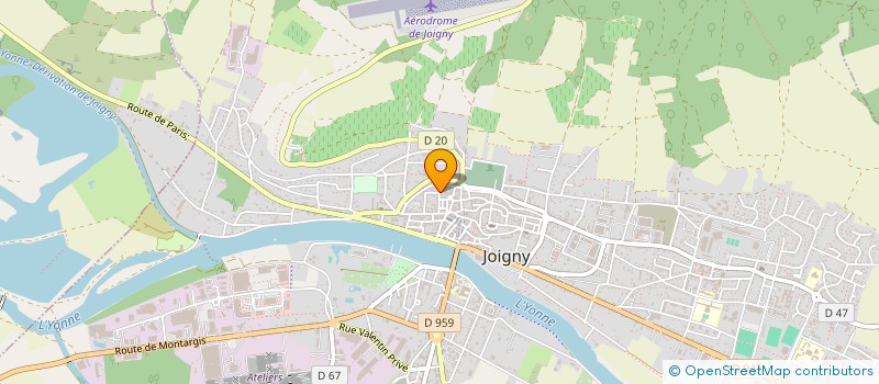 localisation de l'entreprise CENTRE SOPHIE BARAT à JOIGNY