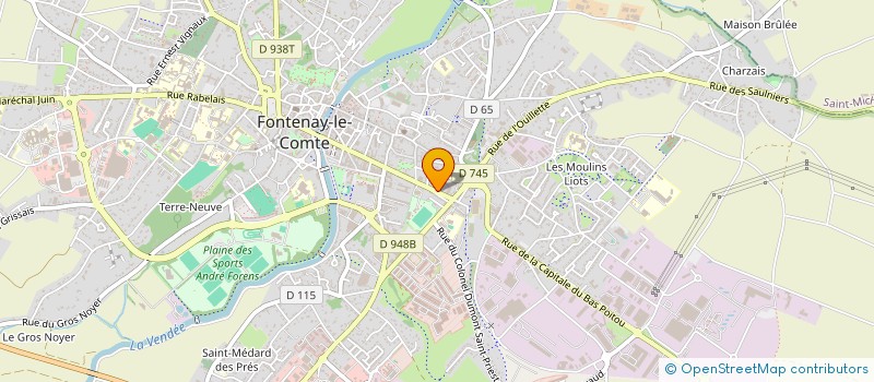 localisation de l'entreprise CENTRE SPECIALISE DU BATIMENT à FONTENAY-LE-COMTE