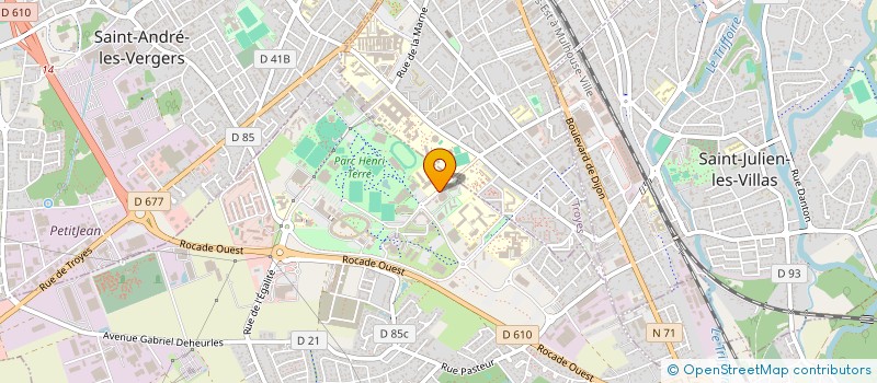 localisation de l'entreprise CENTRE SPORTIF CYCLISTE AUBE CHAMPAGNE  ROSIERES-PRES-TROYES