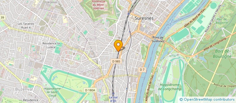 localisation de l'entreprise CENTRE SPORTIF DES RAGVIDELLES à SURESNES