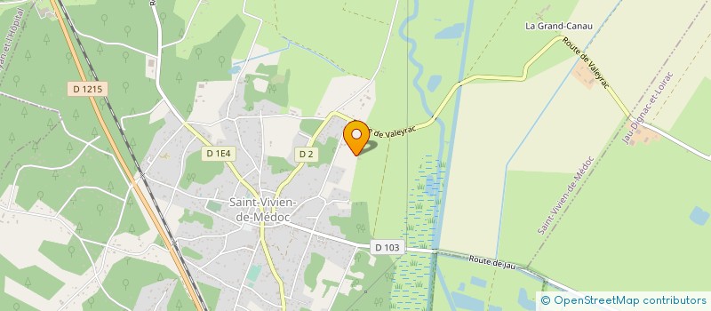 localisation de l'entreprise CENTRE SPORTIF DU GRAND CLOS à SAINT-VIVIEN-DE-MEDOC