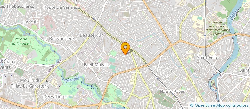 localisation de l'entreprise CENTRE SPORTIF ET CULTUREL LAETITIA à NANTES