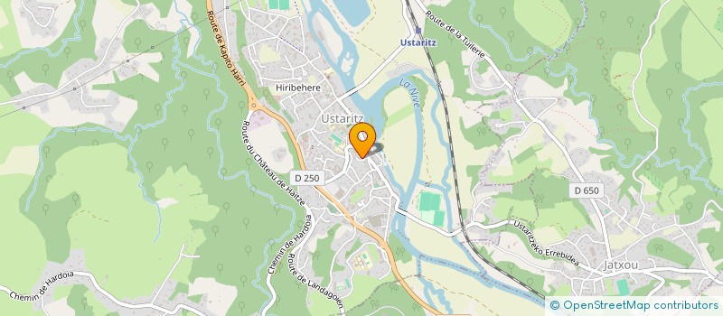 localisation de l'entreprise CENTRE SPORTIF KIROLETA à USTARITZ