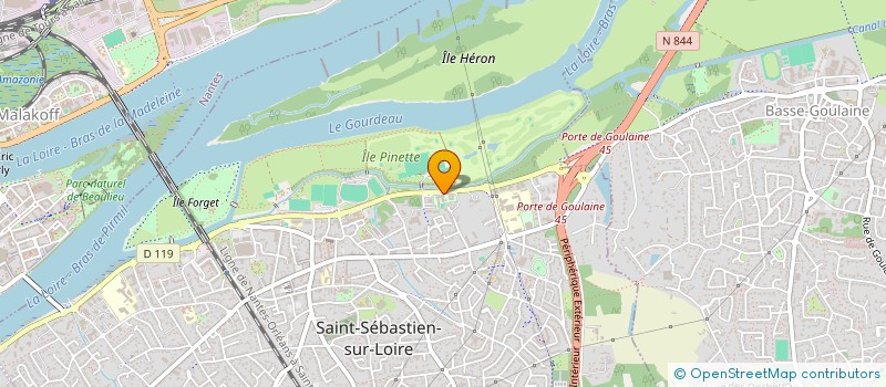 localisation de l'entreprise CENTRE SPORTIF REGIONAL DE LA LIGUE DE FOOTBALL DES PAYS DE LA LOIRE (PAR ABREVIATION CSR DE LA LFPL)  SAINT-SEBASTIEN-SUR-LOIRE