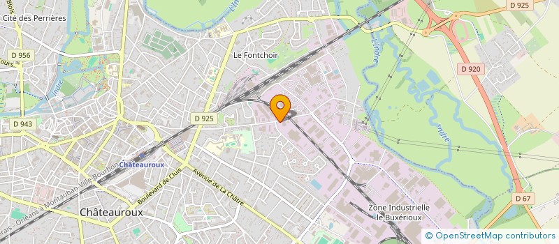 localisation de l'entreprise CENTRE STOKAGE DISTRIBUTION  CHATEAUROUX