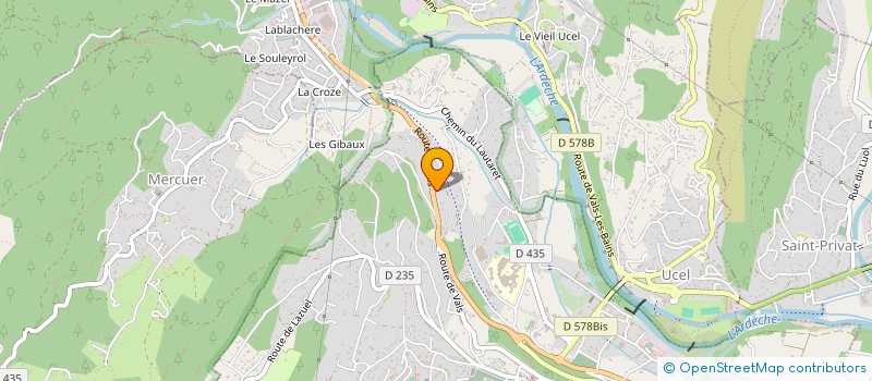 localisation de l'entreprise CENTRE TECHNIQUE AUTOMOBILE à AUBENAS
