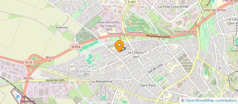 localisation de l'entreprise CENTRE TECHNIQUE D AVIATION à CAEN