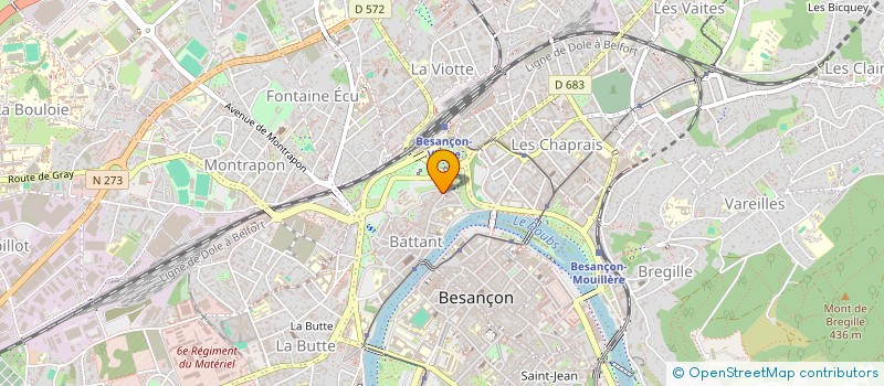 localisation de l'entreprise CENTRE TECHNIQUE D'ELECTRONIQUE à BESANCON