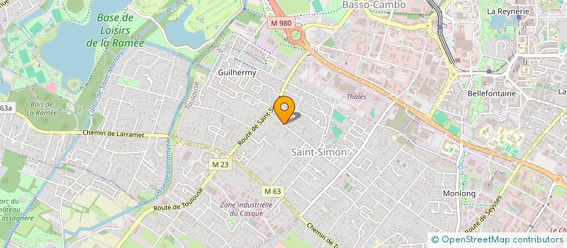 localisation de l'entreprise CENTRE TECHNIQUE DE KARATE - KARATE POUR TOUS à TOULOUSE