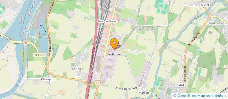 localisation de l'entreprise CENTRE TECHNIQUE DE L'HABITAT DROME ARDECHE  ETOILE-SUR-RHONE