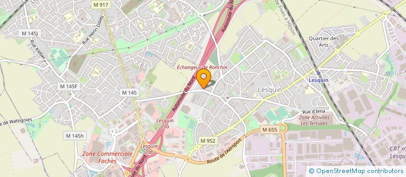 localisation de l'entreprise CENTRE TECHNIQUE DE L'HABITAT DU NORD à BEAURAINS
